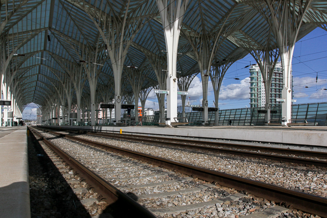Estação do Oriente à Lisbonne de l'architecte Santiago Calatrava - Photo de Charles GUY
