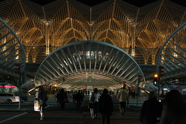 Estação do Oriente à Lisbonne de l'architecte Santiago Calatrava - Photo de Charles GUY