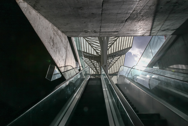 Estação do Oriente à Lisbonne de l'architecte Santiago Calatrava - Photo de Charles GUY