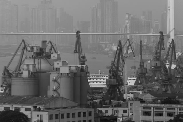 Photos d'industries lourdes à Shanghai par Charles GUY