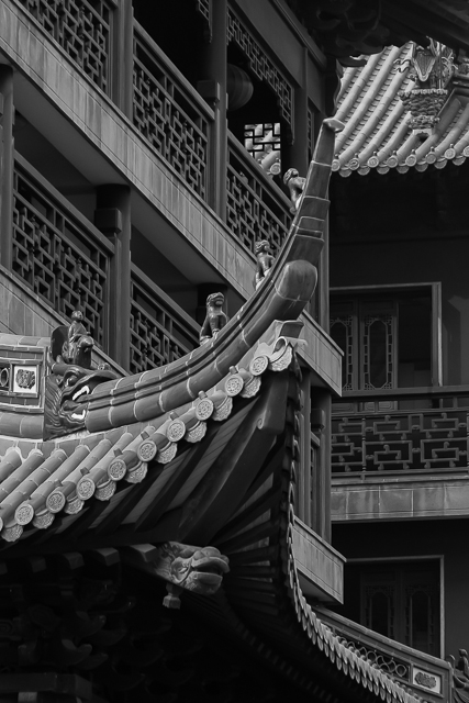 Chinoiseries en noir et blanc - Photos de Shanghai de Charles GUY