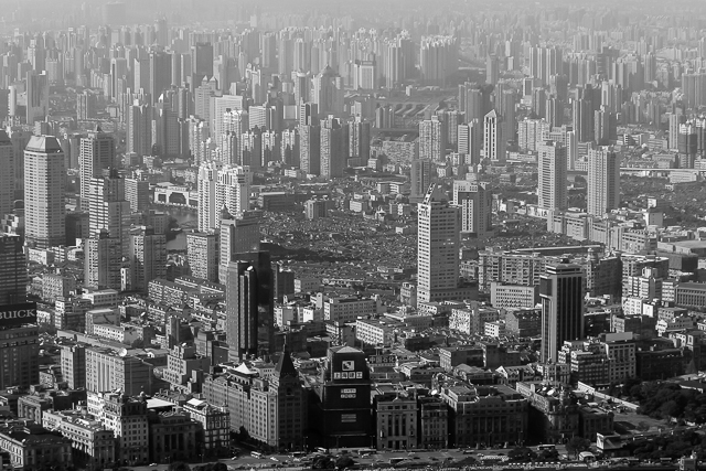Photos aériennes de Shanghai par Charles GUY