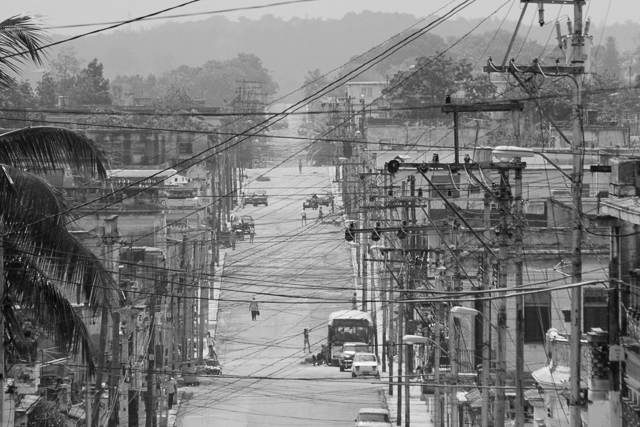 Rues de la Habane en noir et blanc - Ambiance - Photos de Charles Guy de la série 
