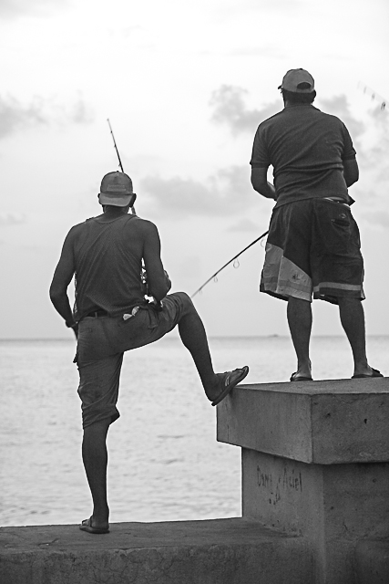 A la pêche à Cuba - Photo de Charles Guy - Collection 