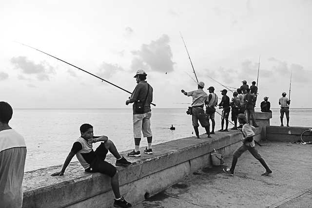 A la pêche à Cuba - Photo de Charles Guy - Collection 