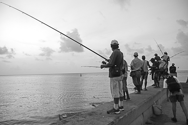 A la pêche à Cuba - Photo de Charles Guy - Collection 