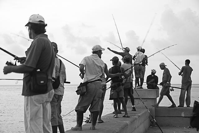 A la pêche à Cuba - Photo de Charles Guy - Collection 