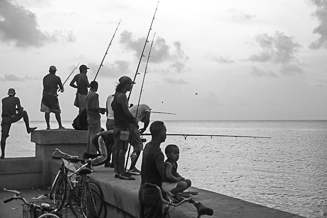 A la pêche à Cuba - Photo de Charles Guy - Collection 