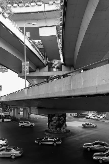 Echangeurs et autoroutes urbaines de Shanghai - Photo de Charles GUY