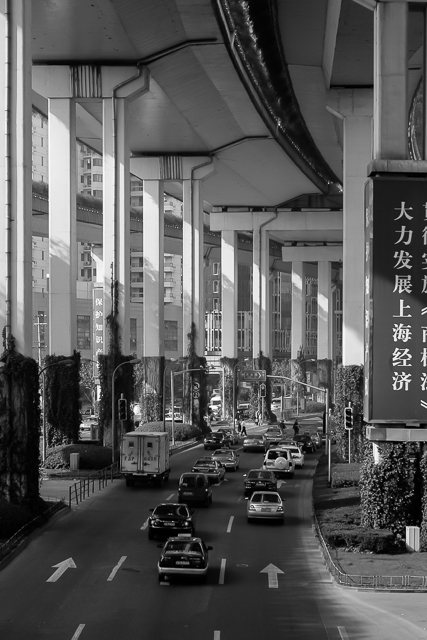 Echangeurs et autoroutes urbaines de Shanghai - Photo de Charles GUY