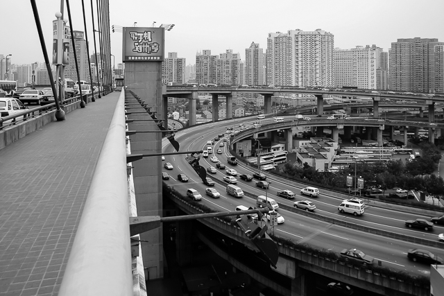 Echangeurs et autoroutes urbaines de Shanghai - Photo de Charles GUY