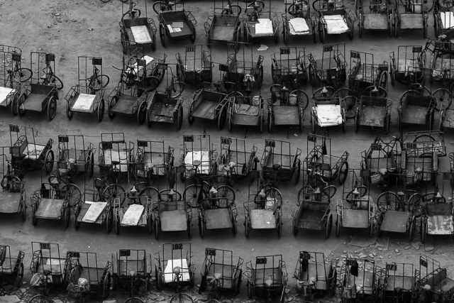 Chinoiseries en noir et blanc - Photos de Shanghai de Charles GUY