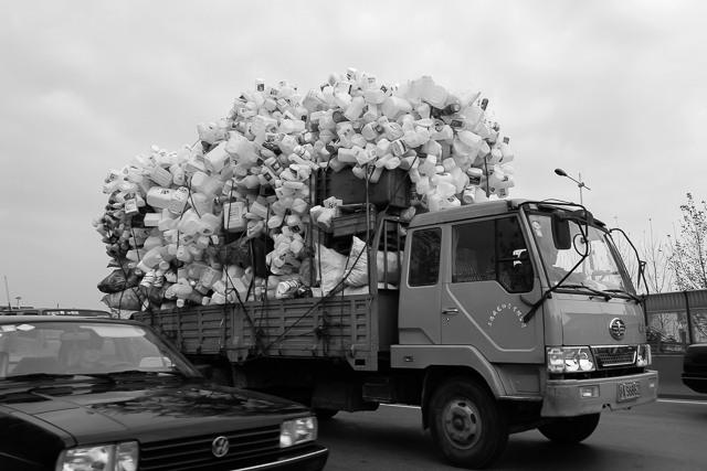 Chinoiseries en noir et blanc - Photos de Shanghai de Charles GUY