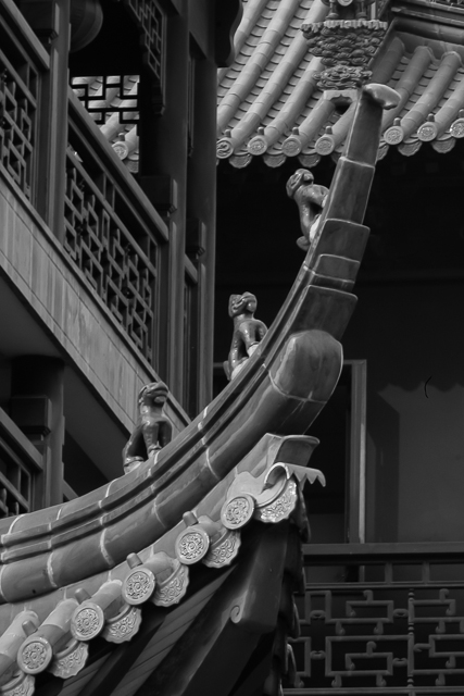 Chinoiseries en noir et blanc - Photos de Shanghai de Charles GUY