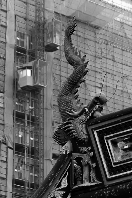 Chinoiseries en noir et blanc - Photos de Shanghai de Charles GUY