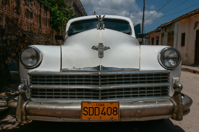 Chrysler Sedan - 1947 - Classic car - Automobiles américaines des années 50 à Cuba - Photo Charles GUY