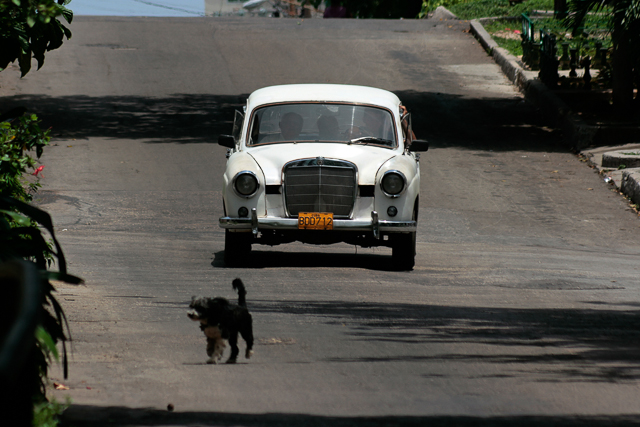 Voitures européennes des années 50 à Cuba d'après la série 